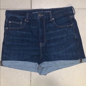 American Eagle High Rise denim shorts